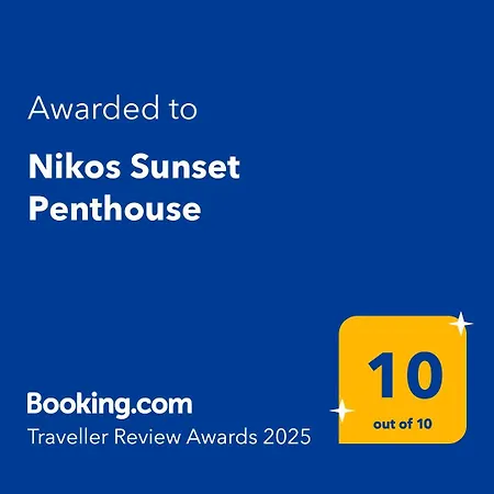 빌라 Nikos Sunset Penthouse Mastambás
